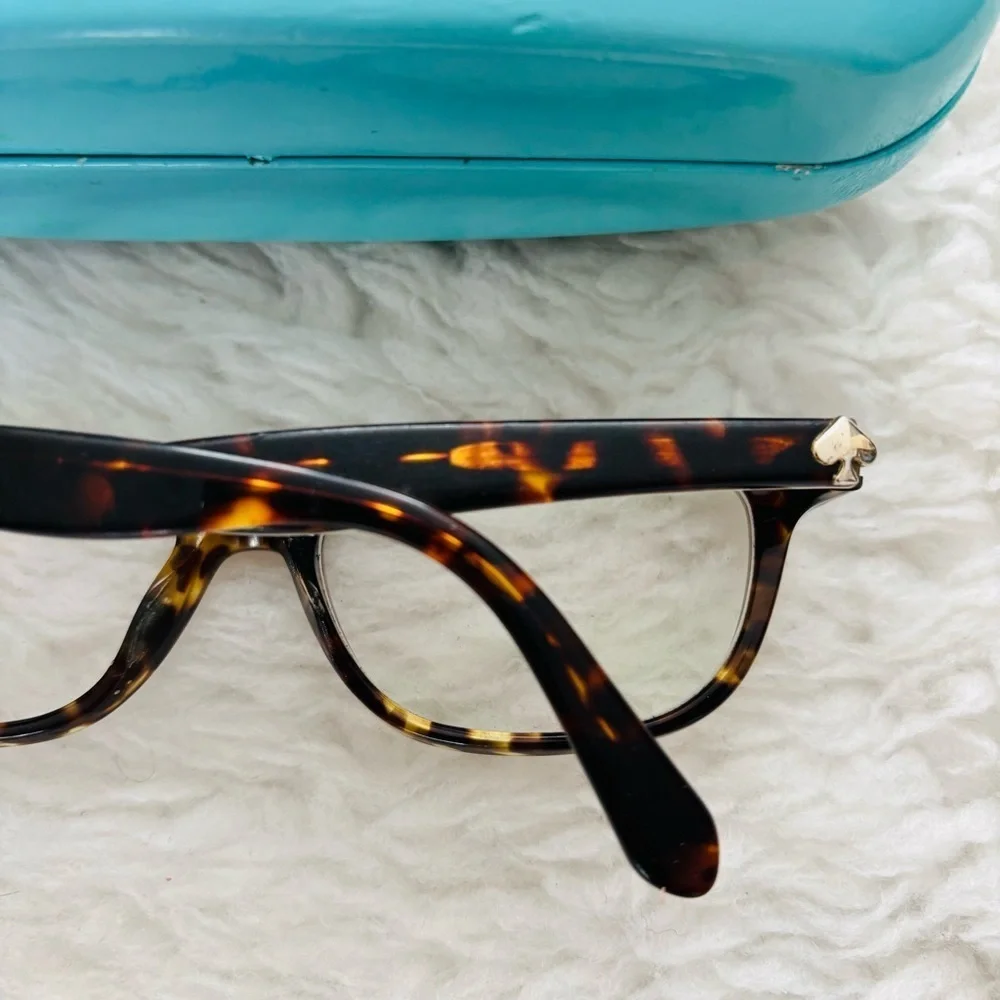 Kate Spade New York Dark Brown Tortoise/Multicolor Eyeglasses Frame only w/ Case